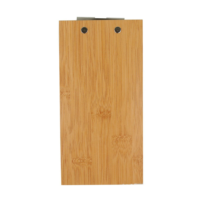 American Metalcraft BB8 Bamboo Clip Board Menu Holder 8" x 4"