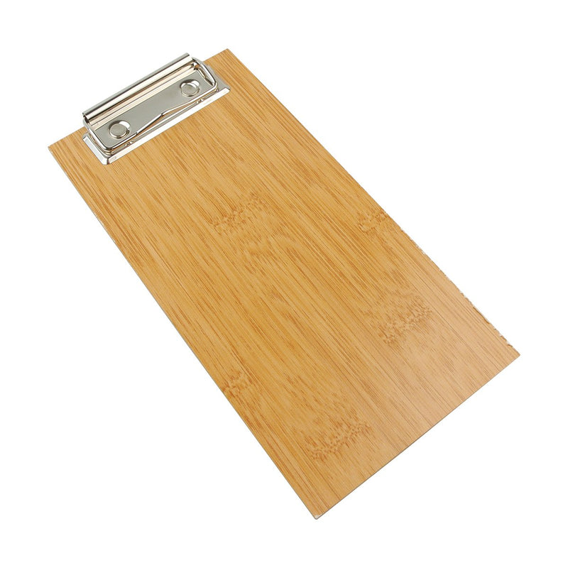American Metalcraft BB8 Bamboo Clip Board Menu Holder 8" x 4"