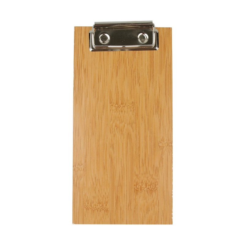 American Metalcraft BB8 Bamboo Clip Board Menu Holder 8" x 4"