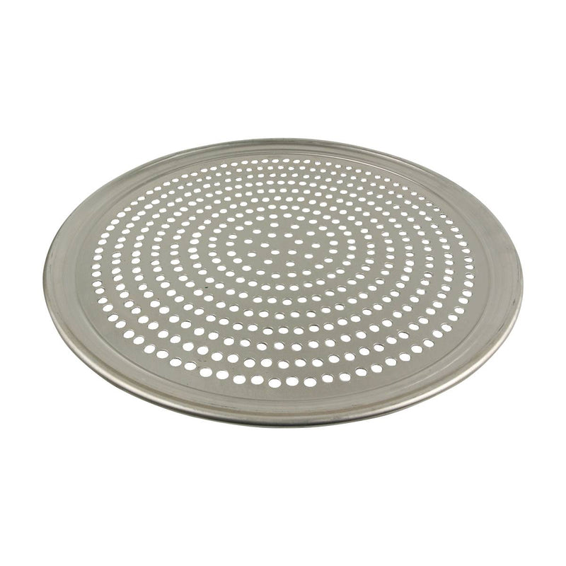 American Metalcraft HATP18-SP 18" Heavy Weight Aluminum Wide Rim Super Perforated Pizza Pan