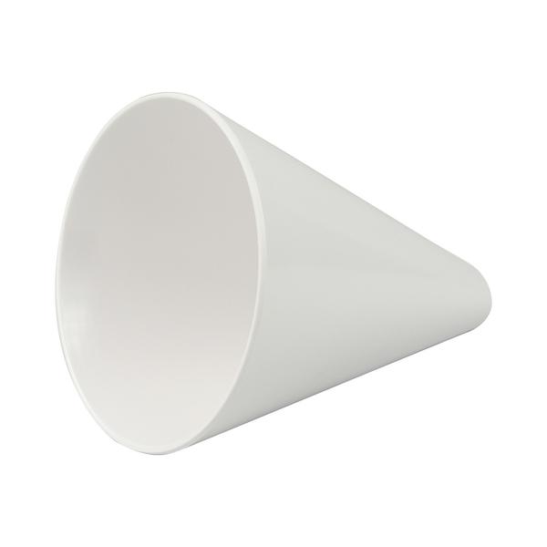 American Metalcraft MELFCW475 5.75 oz White Melamine Fry Cone