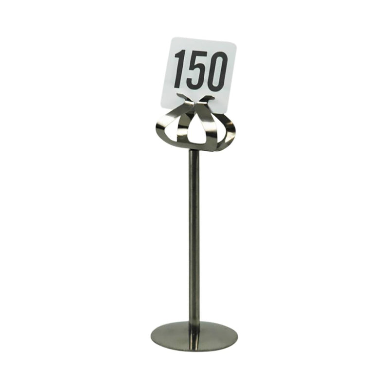 SSHP08 8" Stainless Steel Harp Number Stand