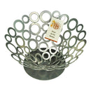 American Metalcraft WCW59 8.5" X 4.5" Silver Iron Basket