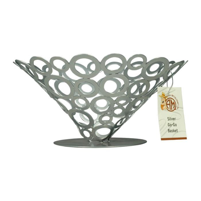 American Metalcraft WCW59 8.5" X 4.5" Silver Iron Basket