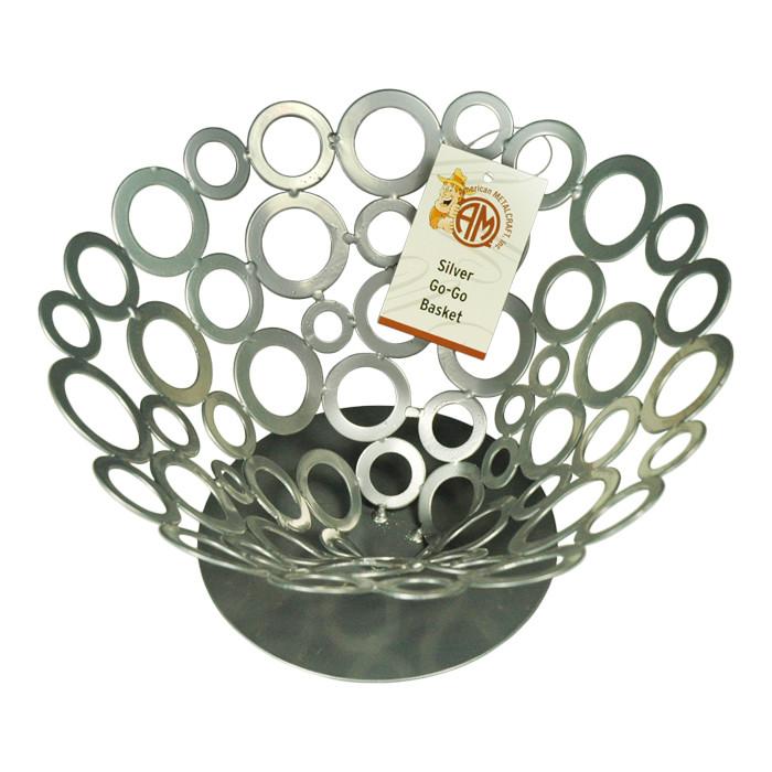 American Metalcraft WCW59 8.5" X 4.5" Silver Iron Basket