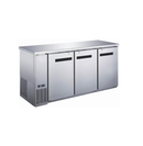 Universal Coolers BBCI-7224 72" 3-Dr S/S Pull Back Bar Cooler, 110v