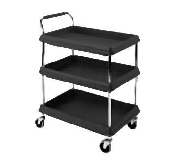Metro BC2030-3DBL Deep Ledge Utility Cart 3-Tier With Open Base 32-3/4"W X 21-1/2"D X 41"H