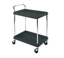 Metro BC2636-2DBL Deep Ledge Utility Cart 2-Tier With Open Base 38-3/4"W X 27"D X 41"H