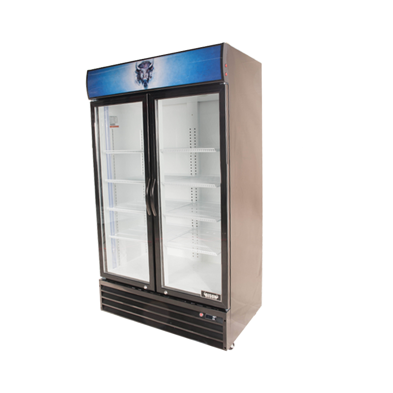 Bison BGM-35 Reach-In Glass Door Refrigerated Merchandiser 35.0 Cu. Ft.