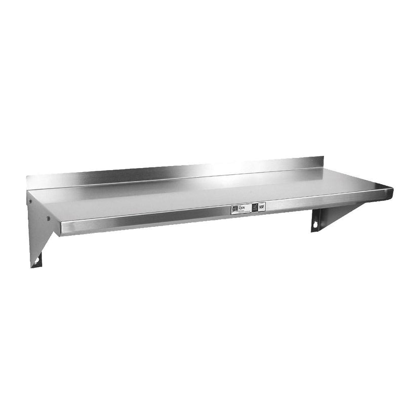 John Boos BHS1660-X Shelf Wall-Mounted 60"W X 16"D X 13"H Overall Size 1-1/2" Rear Up-Turn