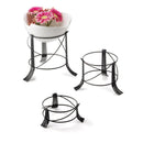 Tablecraft BKRR3 3 Piece Riser Stand Black