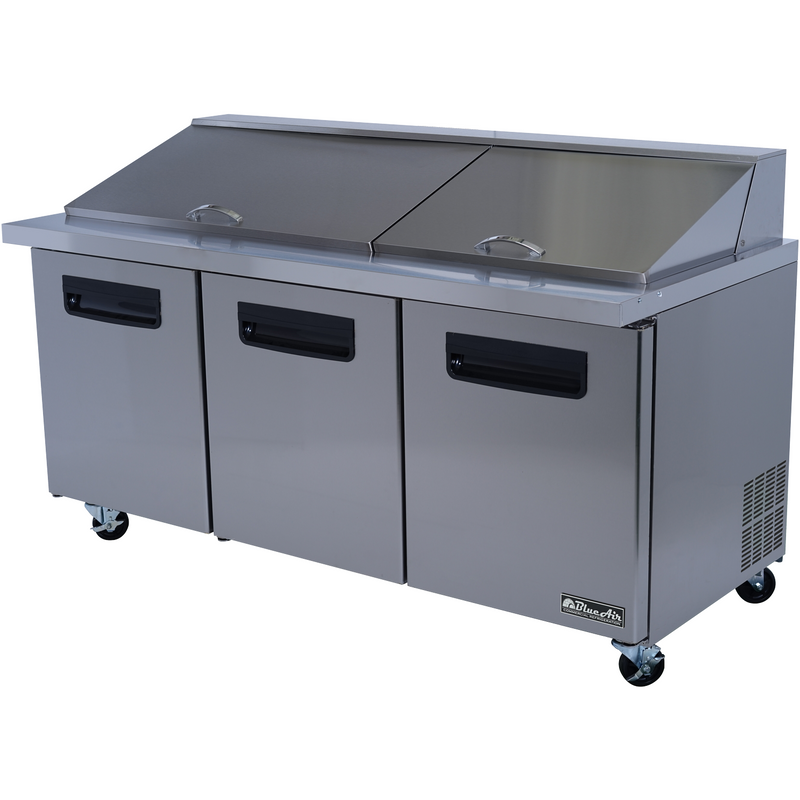 Blue Air Commercial Kitchen 73" Mega Top Sandwich / Salad Prep Table 20 Cu.Ft.