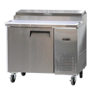 Bison BPT-44 Pizza Prep Table 19.0 Cu. Ft. (6) 1/3 Size Pans