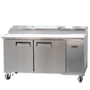 Bison BPT-67 Pizza Prep Table 20.0 Cu. Ft. (9) 1/3 Size Pans