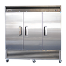 Bison BRF-71 Reach-In Freezer 82"W 71.0 Cu. Ft. Bottom Mount (3) Full-Height Solid Doors