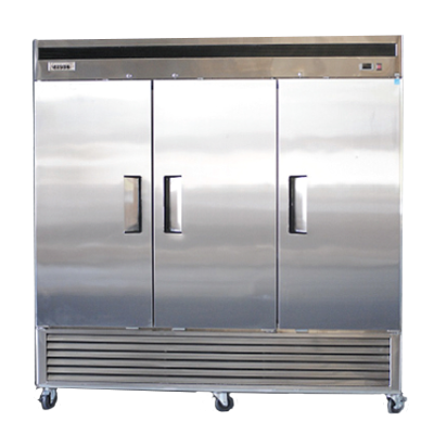 Bison BRF-71 Reach-In Freezer 82"W 71.0 Cu. Ft. Bottom Mount (3) Full-Height Solid Doors