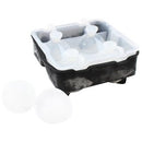 Tablecraft BSRT2 2" 4-Section Silicone Ice Sphere Tray