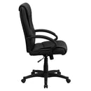 Flash Furniture BT-238-BK-GG High Back Black Leather Executive Swivel Chair