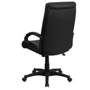 Flash Furniture BT-238-BK-GG High Back Black Leather Executive Swivel Chair