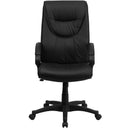 Flash Furniture BT-238-BK-GG High Back Black Leather Executive Swivel Chair