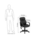 Flash Furniture BT-2690P-GG High Back Massaging Black Leather Executive Swivel Office Chair