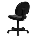Flash Furniture Mid-Back Black Leather Ergonomic Swivel Task Chair