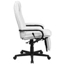 Flash Furniture High Back White Leather Executive Reclining Swivel Office Chair