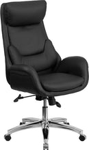Flash Furniture High Back Black Leather Executive Swivel Office Chair With Lumbar Pillow