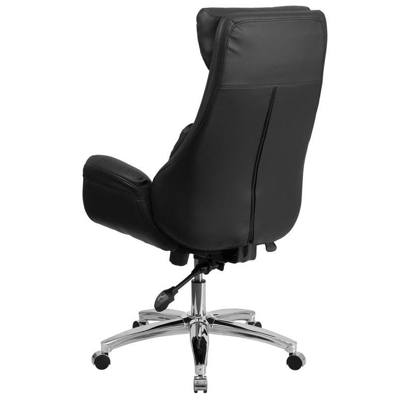 Flash Furniture High Back Black Leather Executive Swivel Office Chair With Lumbar Pillow