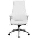 Flash Furniture High Back White Leather Executive Swivel Office Chair