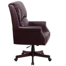 Flash Furniture High Back Pillow Back Burgundy Leather Executive Swivel Office Chair