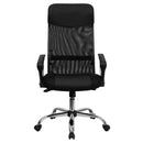 Flash Furniture High Back Black Leather And Mesh Swivel Task Chair