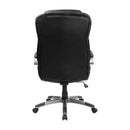 Flash Furniture BT-9069-BK-GG High Back Black Leather Executive Swivel Office Chair
