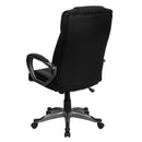 Flash Furniture BT-9177-BK-GG High Back Black Leather Executive Swivel Office Chair