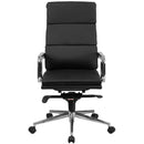 Flash Furniture High Back Black Leather Executive Swivel Office Chair With Synchro-Tilt Mechanism