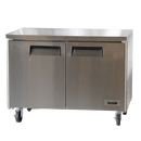 Bison BUR-48 Undercounter Refrigerator 48"W 12 Cu. Ft. (2) Solid Hinged Doors