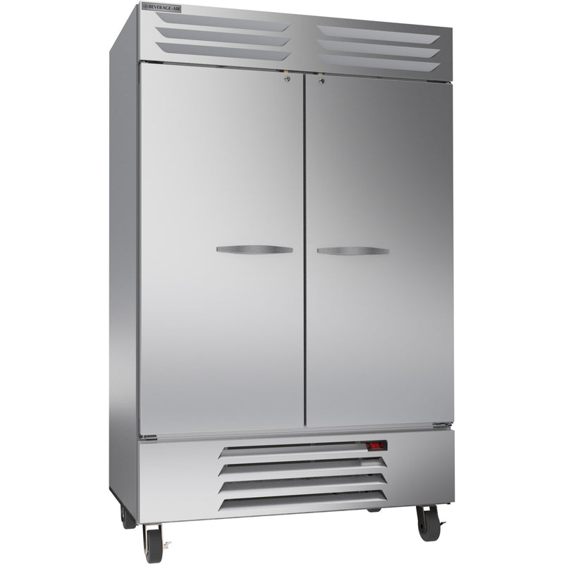 Beverage Air Vista Series RB49HC-1S Double Solid Door 52" Wide Stainless Steel Refrigerator