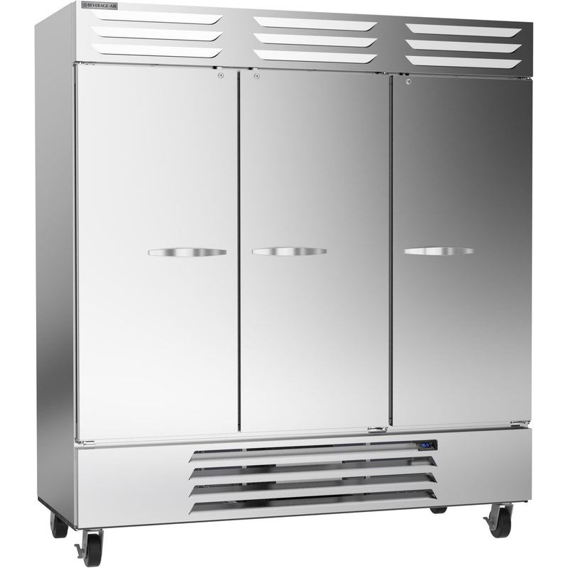 Beverage Air Vista Series RB72HC-1S Triple Solid Door 75" Wide Stainless Steel Refrigerator