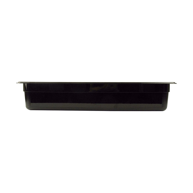 Cambro 14CW110 Full Black Steam Table Pans 4"