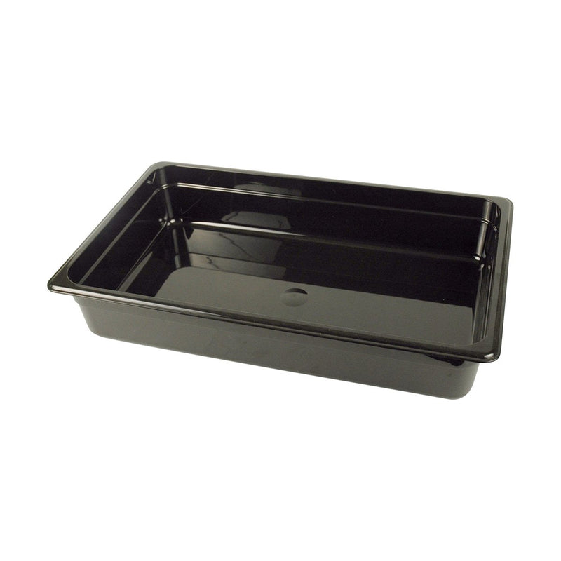 Cambro 14CW110 Full Black Steam Table Pans 4"