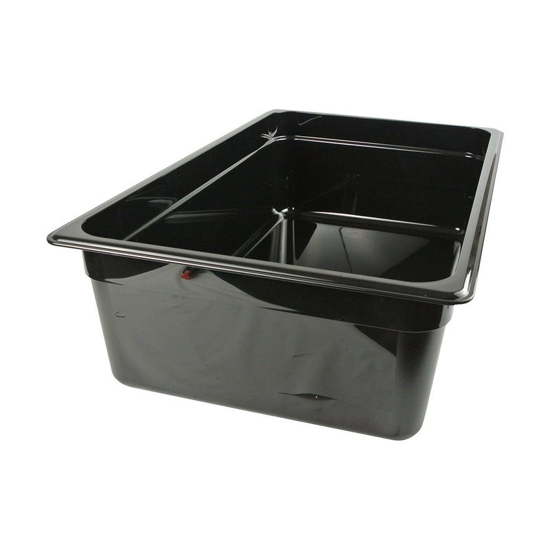 Cambro 16CW110 Full Black Steam Table Pans 6"