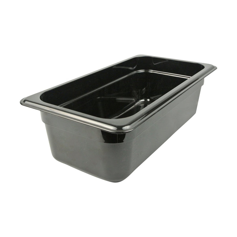 Cambro 34CW110 1/3 4" Black Steam Table Pans