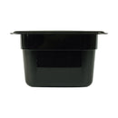 Cambro 64CW110 1/6 4" Black Steam Table Pans