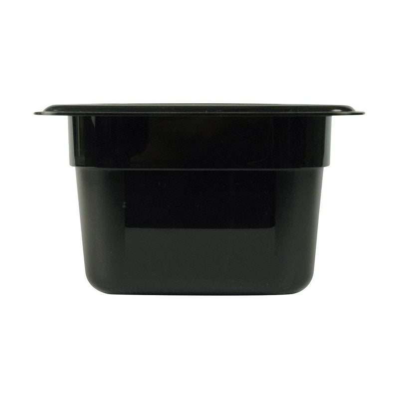 Cambro 66CW110 1/6 6" Black Steam Table Pans