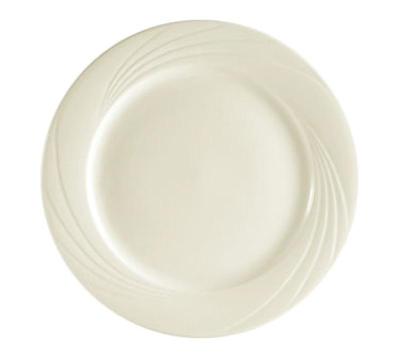 CAC China GAD-16 Garden State 10 1/4" Plate (One Dozen) - White