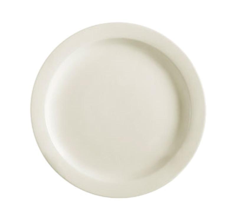 CAC China NRC-7 NRC 7 1/4" Round Plate (Case Of 36) - White