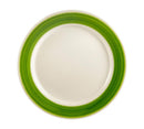 CAC China R-6-G Rainbow 6 1/2" Plate (Case Of 36) - Green/White
