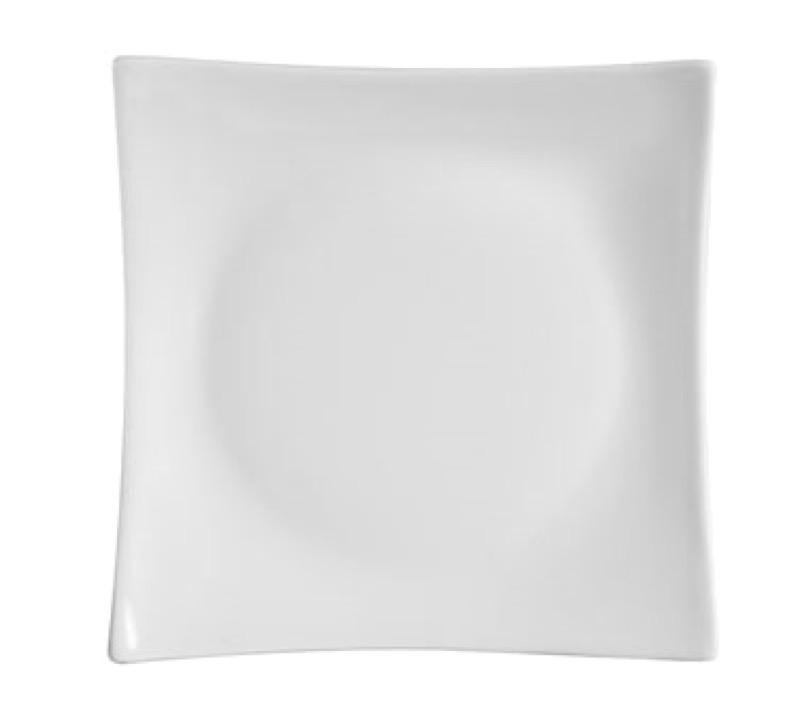 CAC China SHA-20 Sushia 11" Square Plate (One Dozen) - White