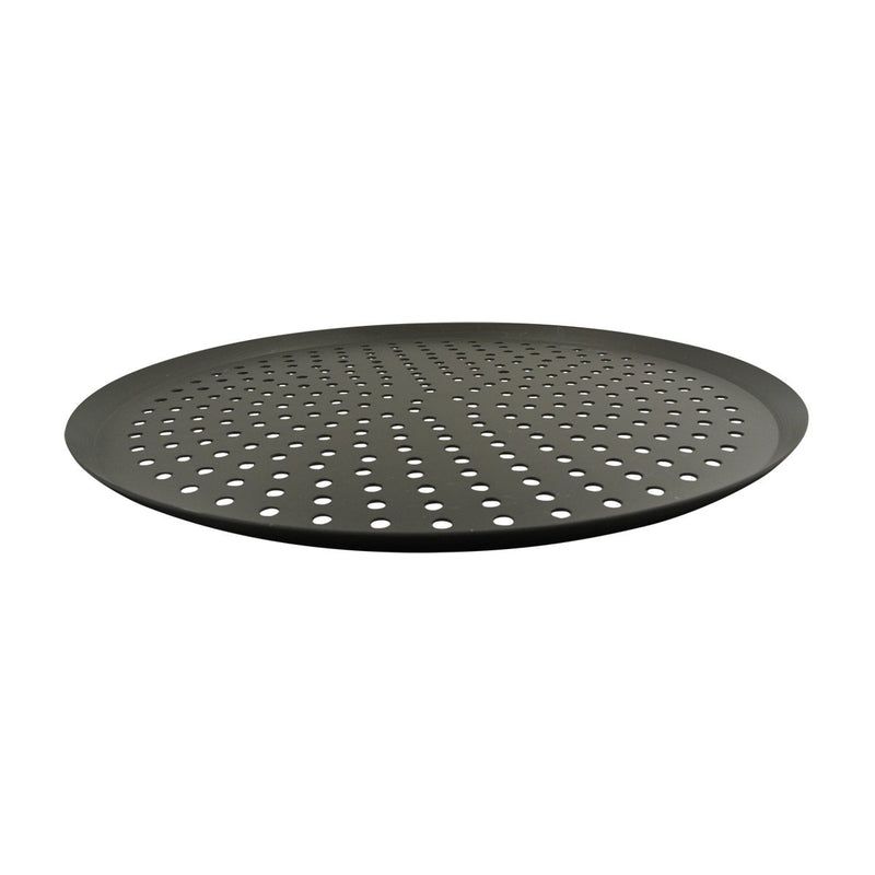 American Metalcraft CAR19HC-P 19" Hard Coated Aluminum Super Perforated Tapered Pizza Pan 11/16" Deep