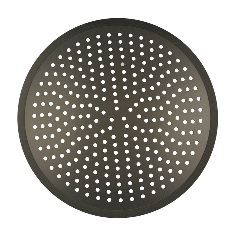 American Metalcraft CAR19HC-P 19" Hard Coated Aluminum Super Perforated Tapered Pizza Pan 11/16" Deep